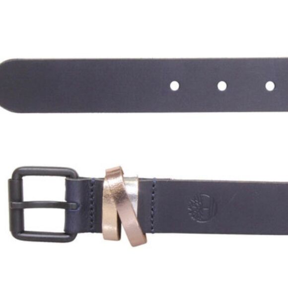 Timberland Leather Cross Keeper Belt